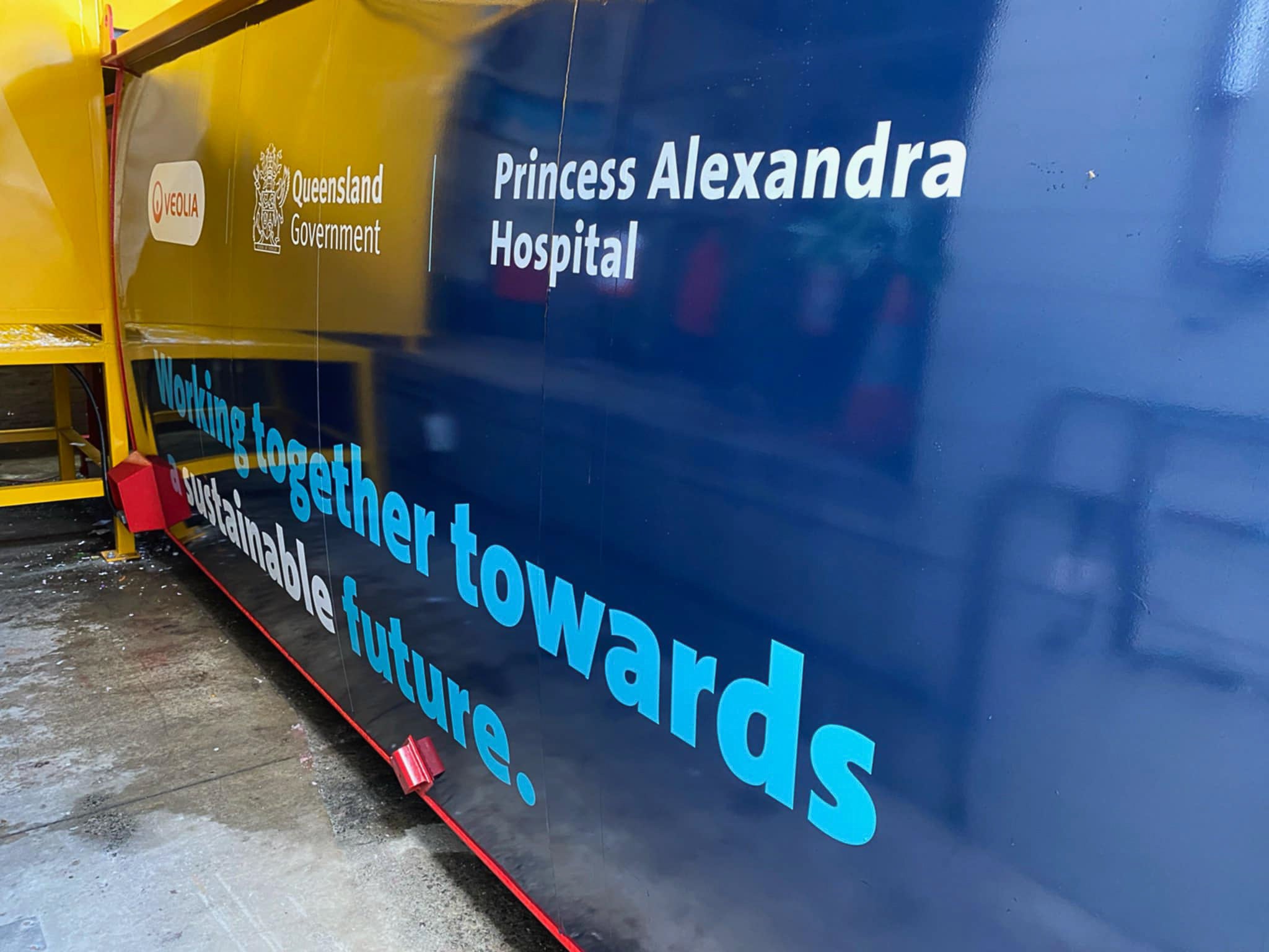 Industrial Meets Design: Transforming Waste Compactors for Princess Alexandra Hospital
