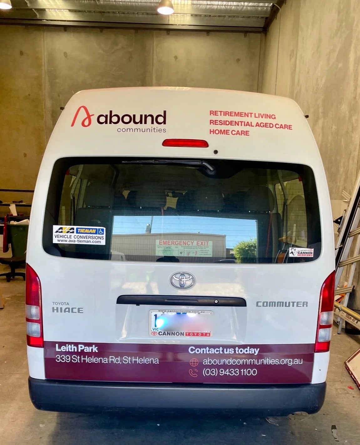 Bus Graphics -Abound Communities Retirement Saint Helena VIC