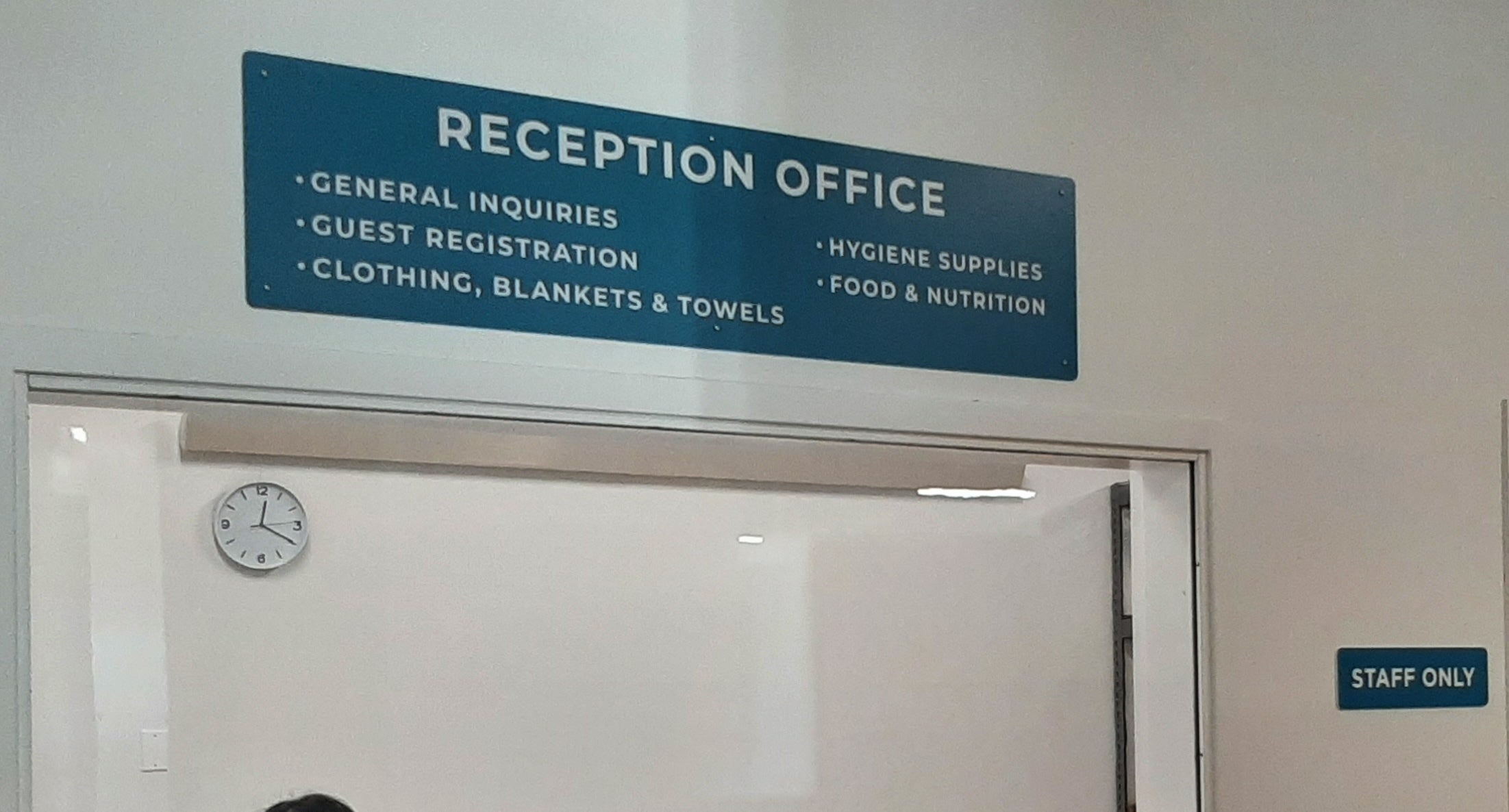 Signage for Hope Mission at the CarePointe Wellness Centre in Edmonton, AB