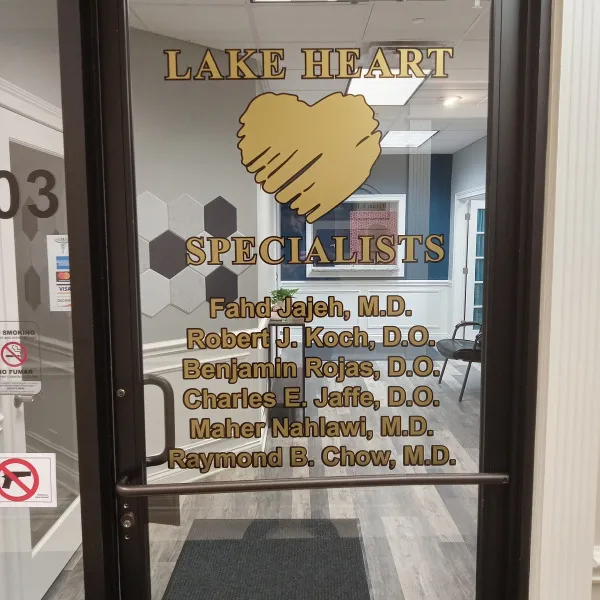 Lake Heart Specialist Door Decal