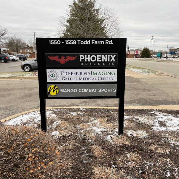 Preferred Imaging Dibond Wayfinding Panel Side 2