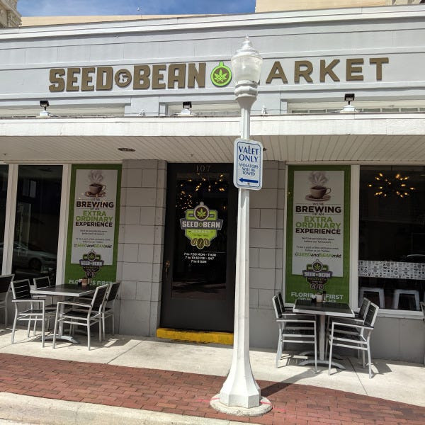 Seed Bean Market Window Decals