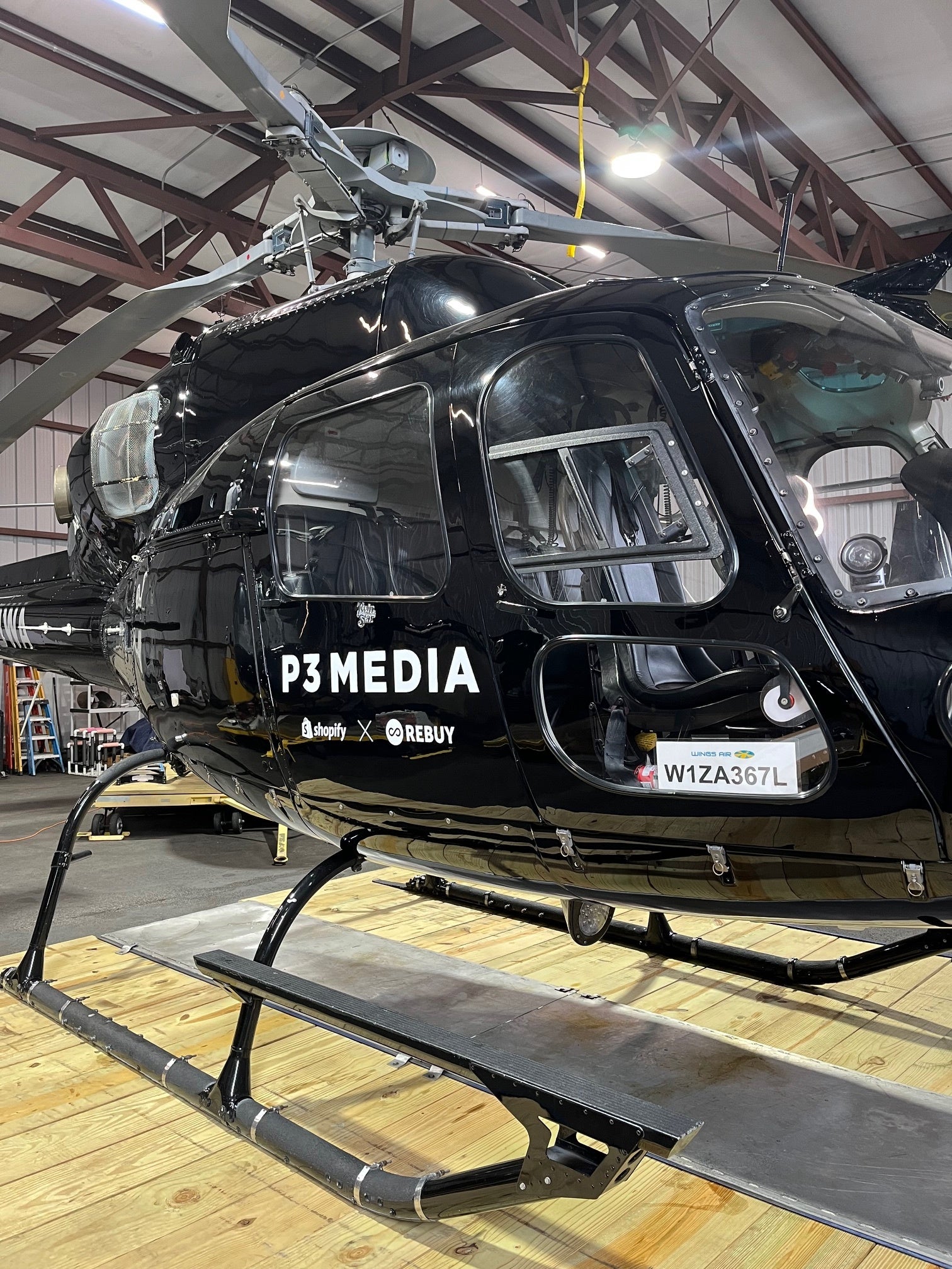 Custom cut vinyl helicopter graphics in White Plains. Professional design and installation for aviation branding and personalization.