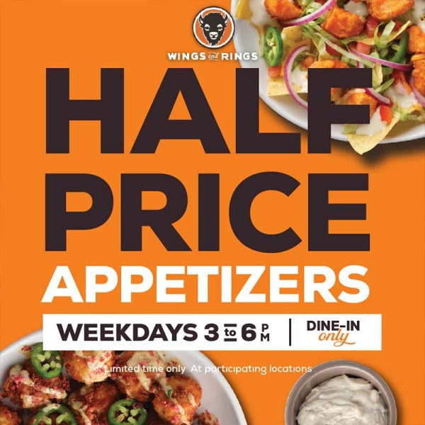 Wings and Rings Launches Weekday Half-Price Appetizers and Sam Adams Beer Cheese Extravaganza
