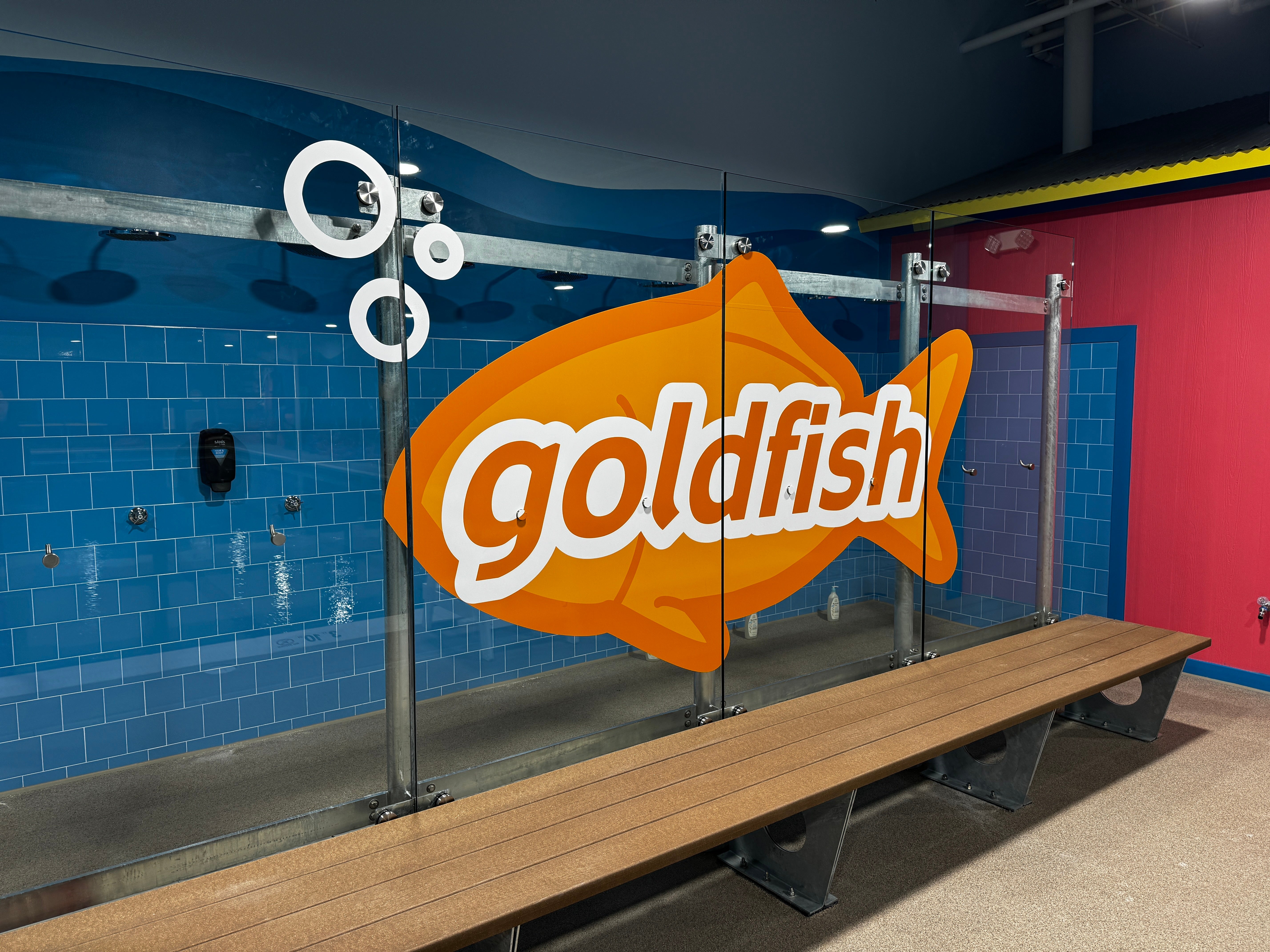 Swimming into Timonium with eye catching graphics!