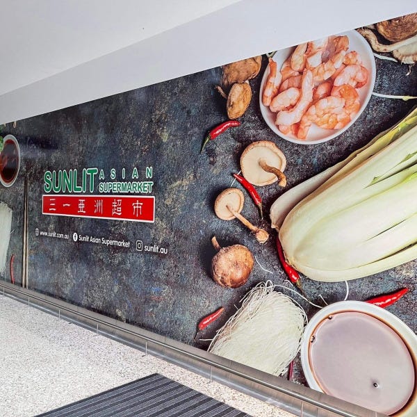 Hoarding graphics as temporary signage for Supermarket by Signarama Brisbane CBD