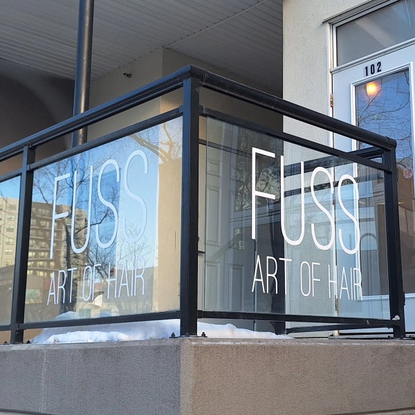 RTA Vinyl for Fuss Art of Hair in Edmonton, AB