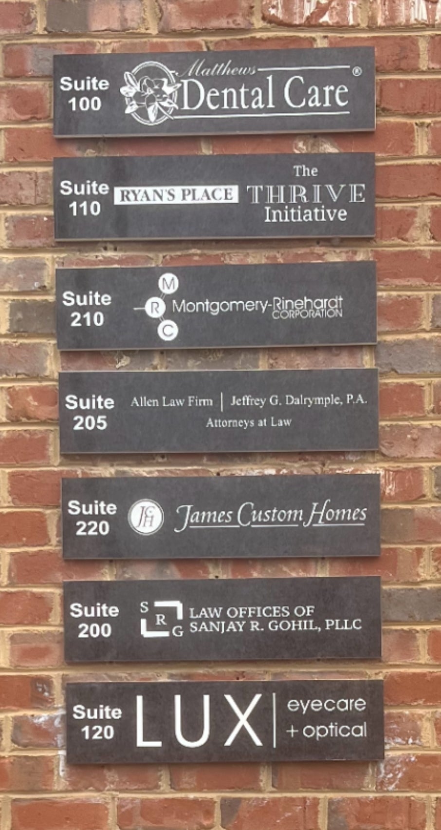 Engraved Wayfinding Signs