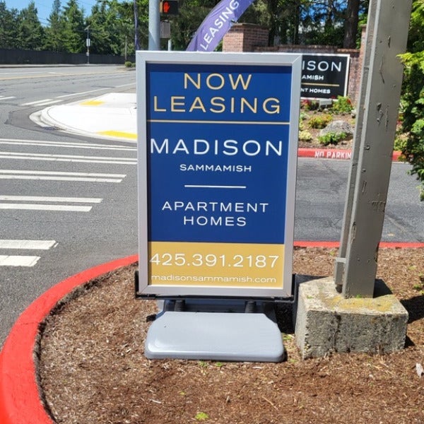 Signs That Promotes Properties - Wind-Resistant Sidewalk Signs, Madison, Sammamish, WA