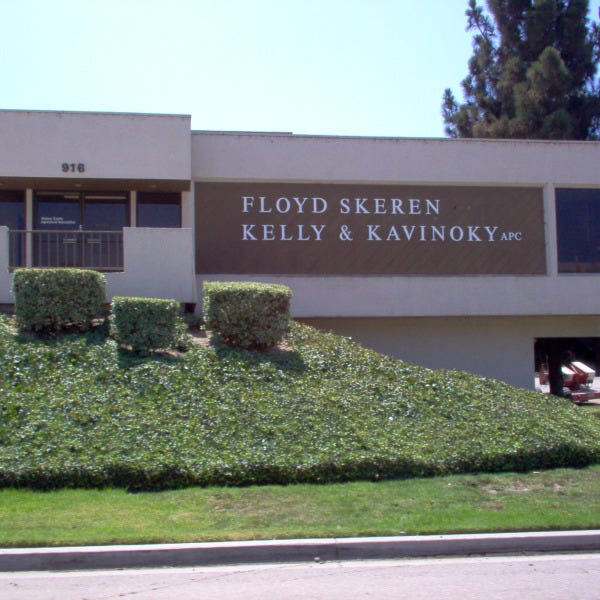 Custom monument sign for Floyd Skeren Kelly & Kavinoky by Signarama