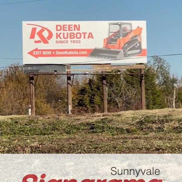 Deen Kubota Billboard in Forney, Texas