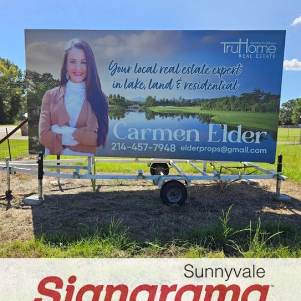 Carmen Elder with Tru Home Realty Billboard