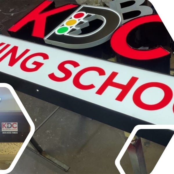 KDC Driving School Channel Letters in Forney, Texas