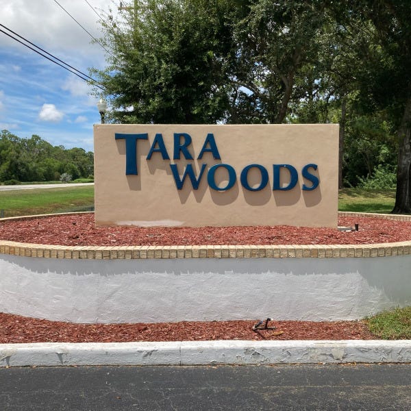 Tara Woods Sign