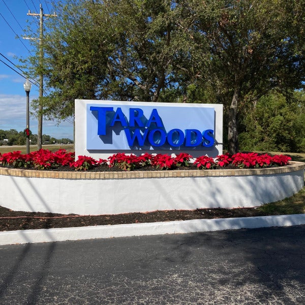 An Array of Updated Monument Signs at Tara Woods Provides Upgraded Community Aesthetic