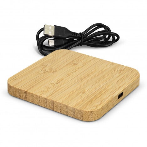 NATURA Bamboo Wireless Fast Charging Hub