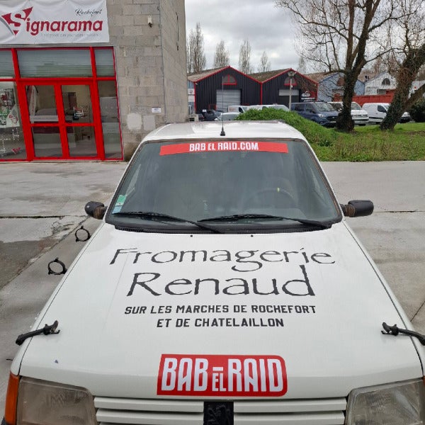 Flocage véhicule pour le Bab el Raid 2025