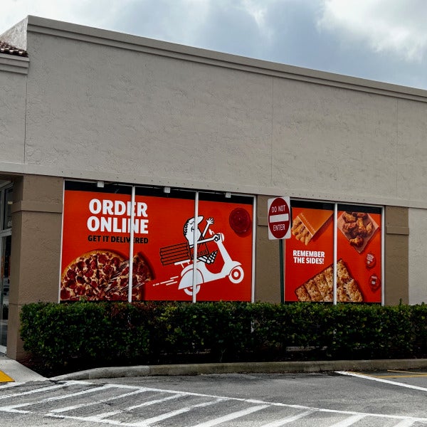 Window Graphics for Branding / Marketing Little Caesar's Pizza