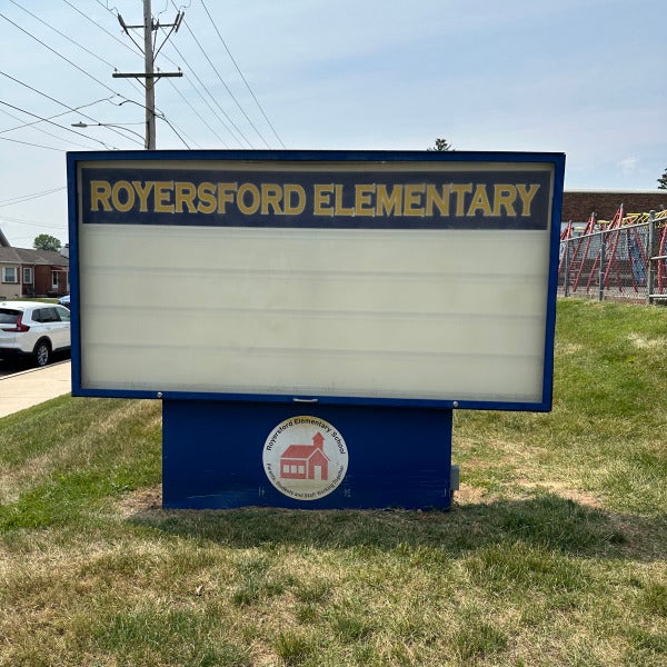 Royersford Elementary School Sign Faces