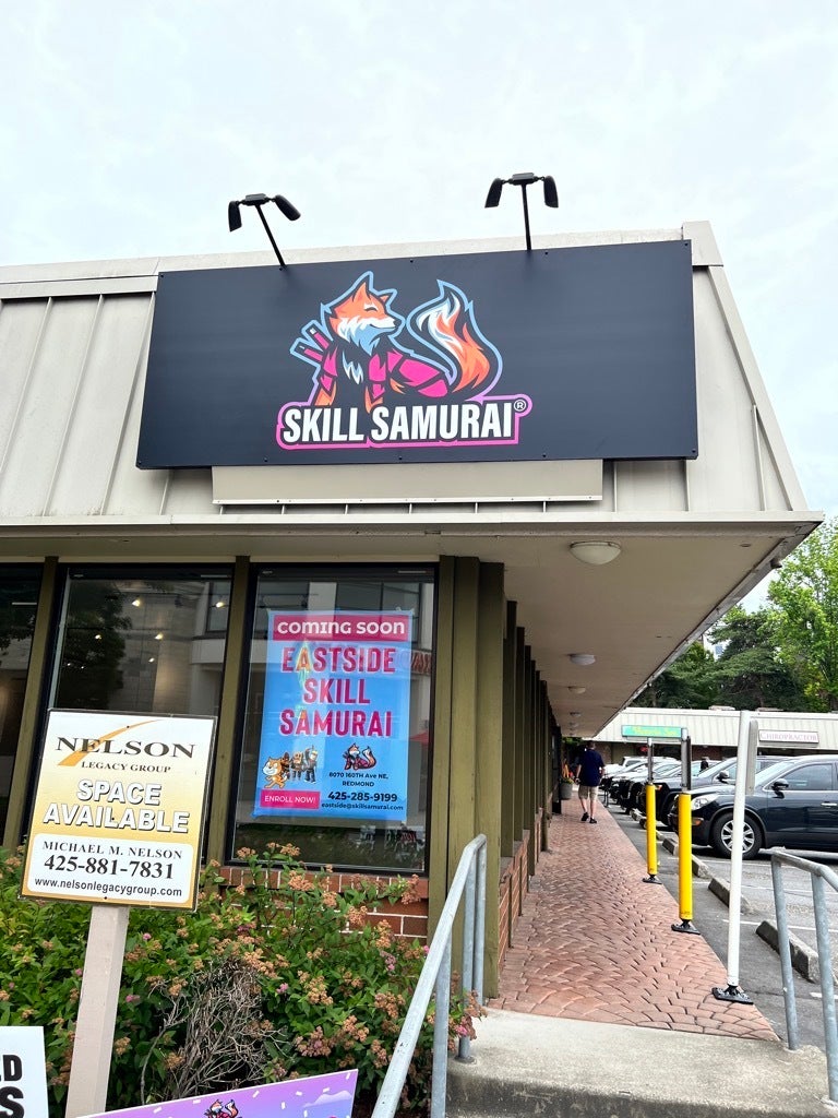 Standout Signs for Standout Businesses - Storefront Sign, Skill Samurai, Redmond, WA
