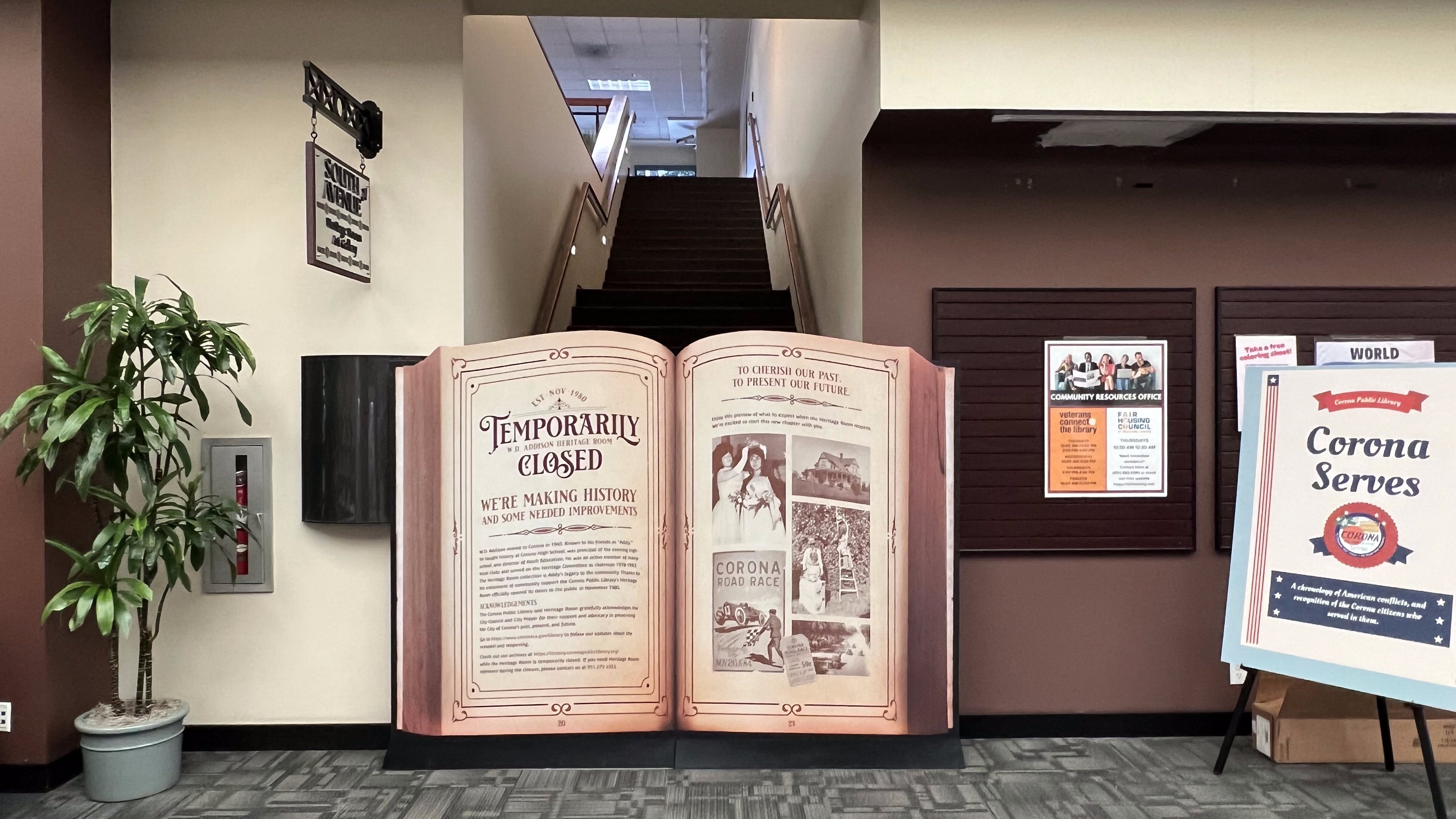 Corona Library Custom Signage