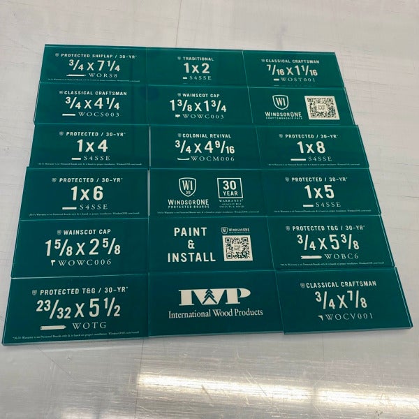 Custom Point-of-Sale Retail Acrylic Display Plaques - WindsorOne, Redmond, WA