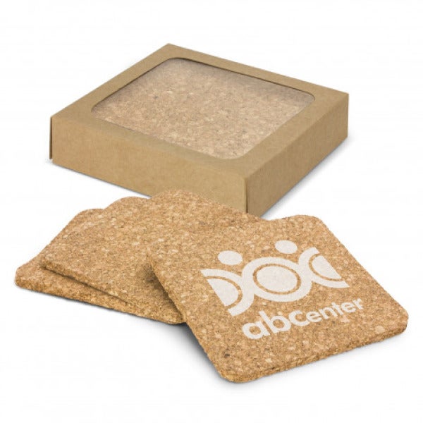 Custom Oakridge Cork Coaster Square Set of 4