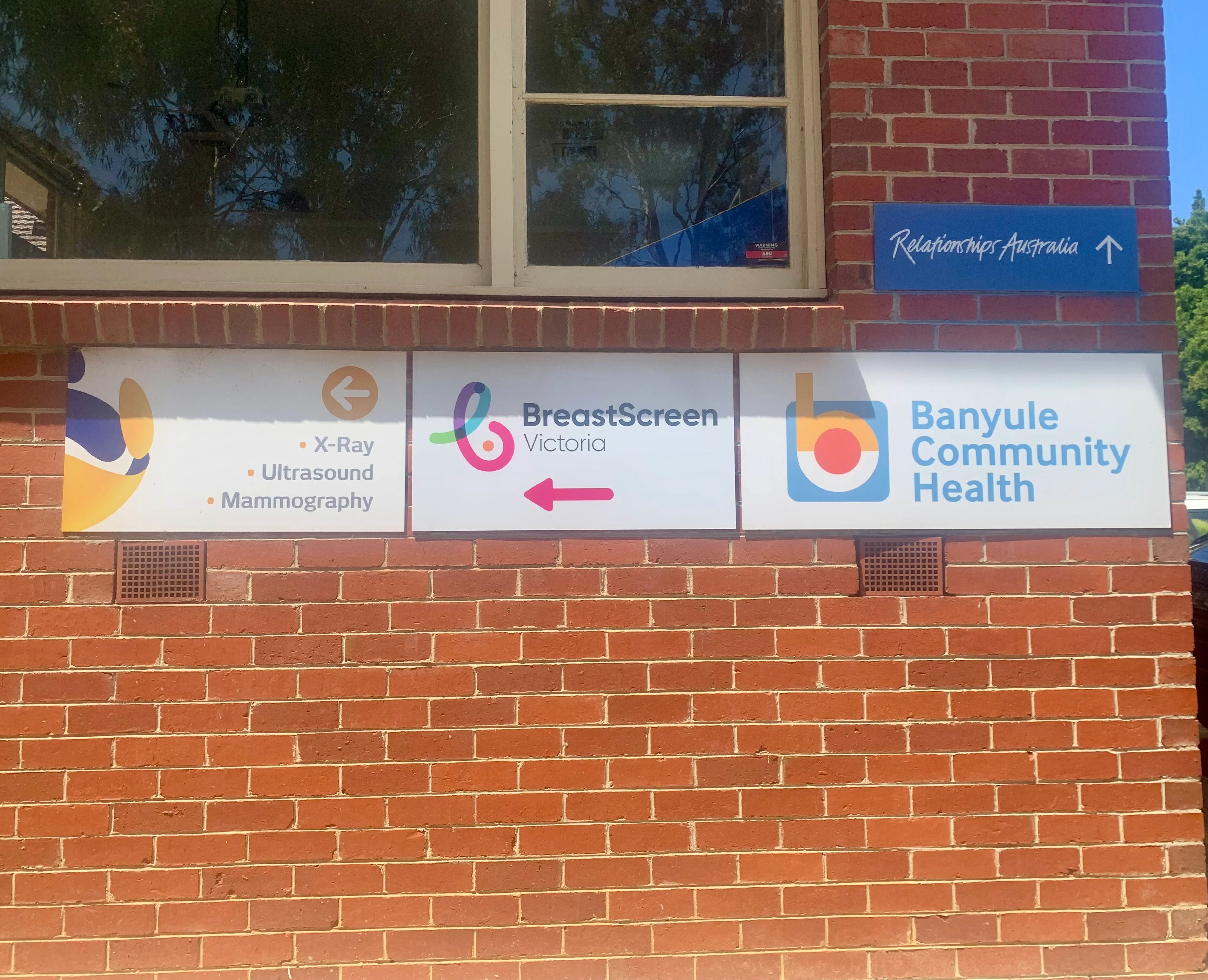 Medical Office Signs - BreastScreen Victoria - Greensborough