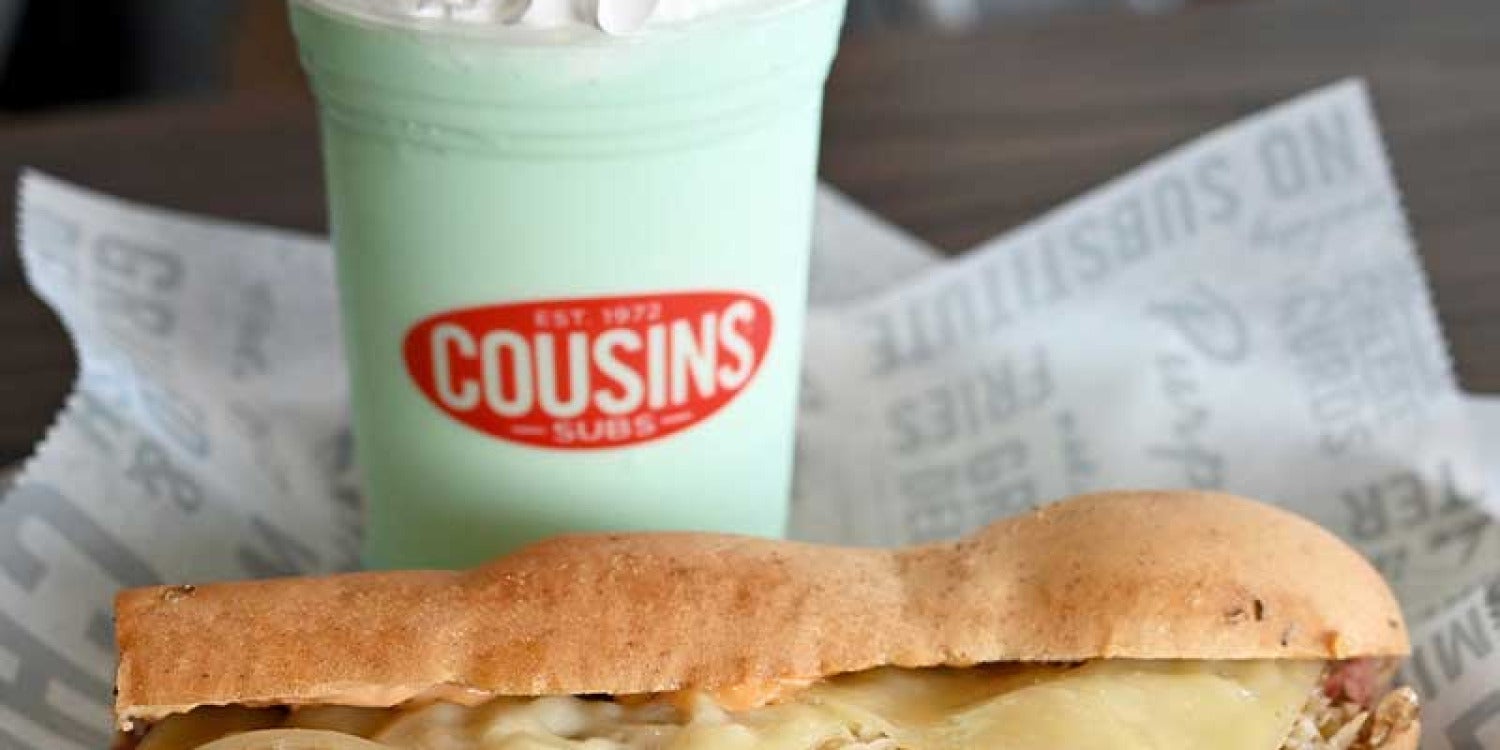 Cousins Subs Tempts Taste Buds with Limited-Time Reuben Sub and Mint Shake Delights