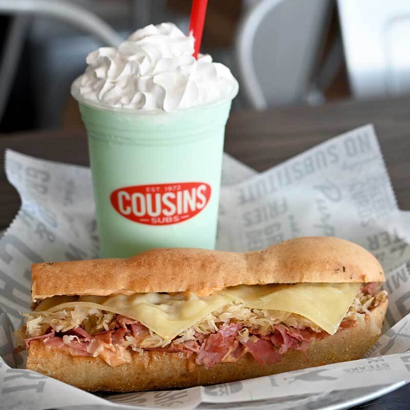 Cousins Subs Tempts Taste Buds with Limited-Time Reuben Sub and Mint Shake Delights