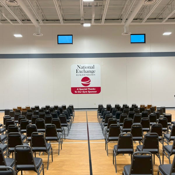 National Exhange Bank Waupun Community Center Wall Graphic