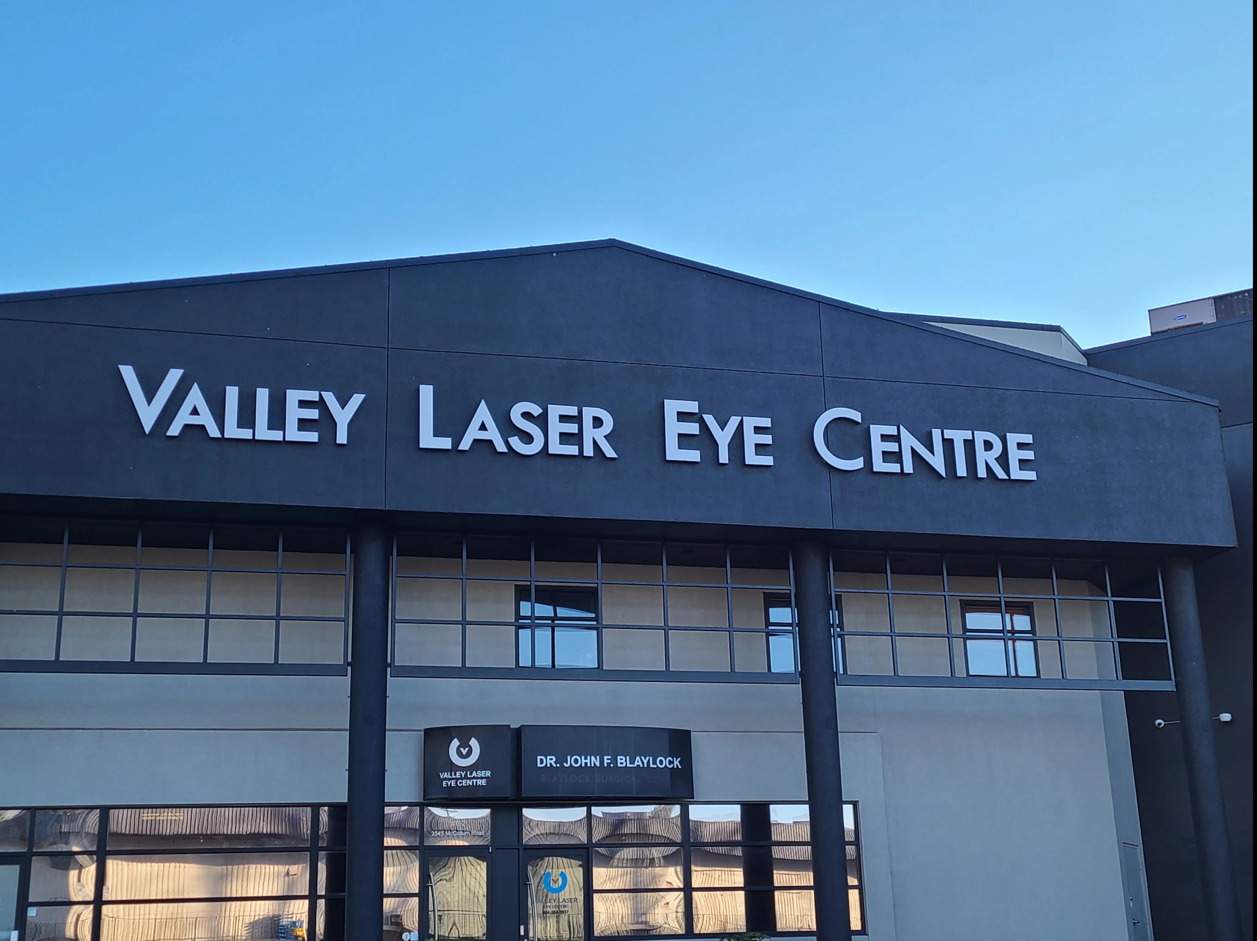 3D Iluminated Sign for Valley Laser Eye Centre in Abbotsford, BC