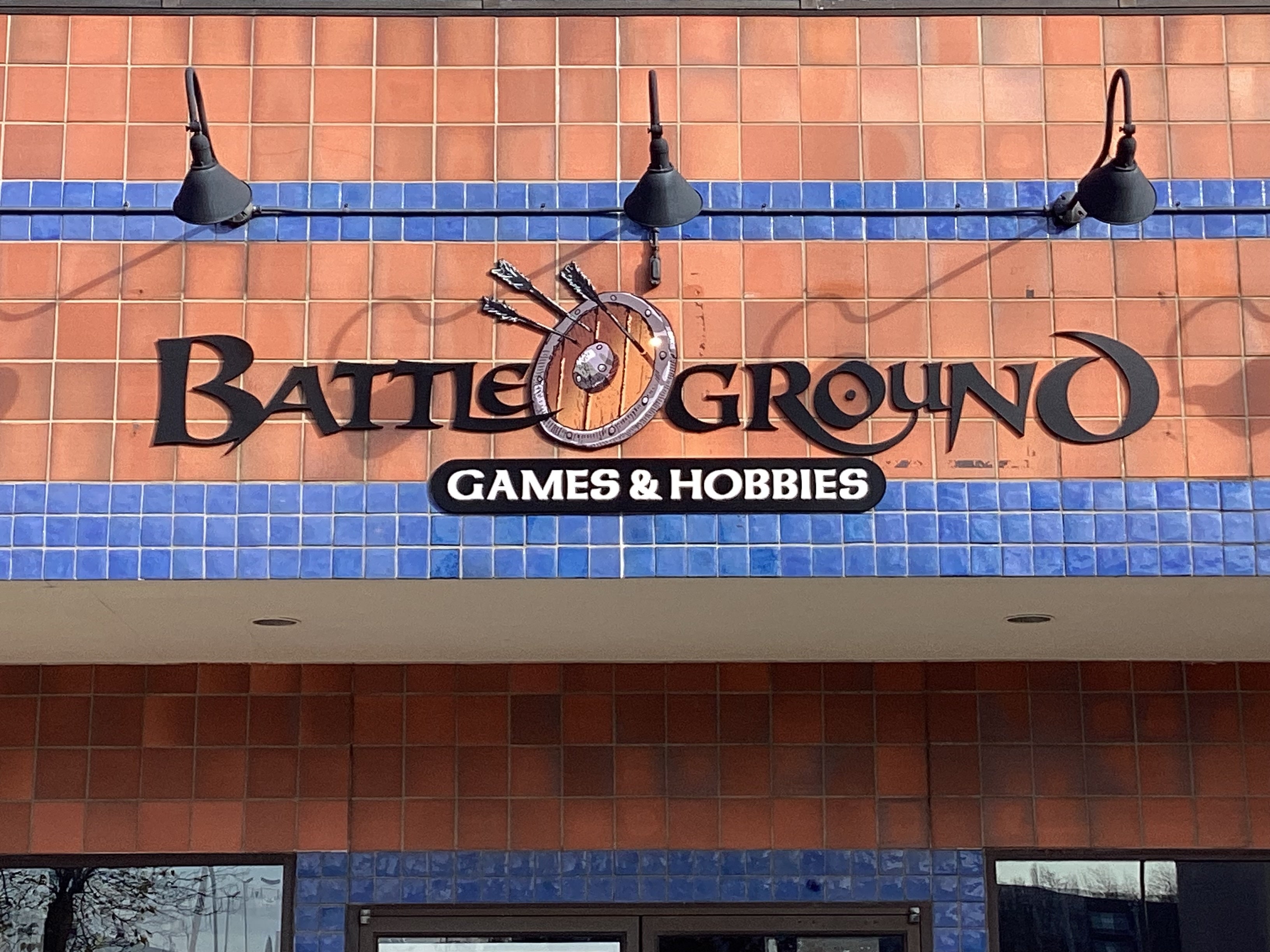 Dimensional Storefront Logo - Battleground Games & Hobbies (Framingham, MA)
