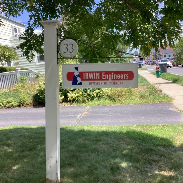 Roadside Hanging Sign - Irwin Engineers (Natick, MA)