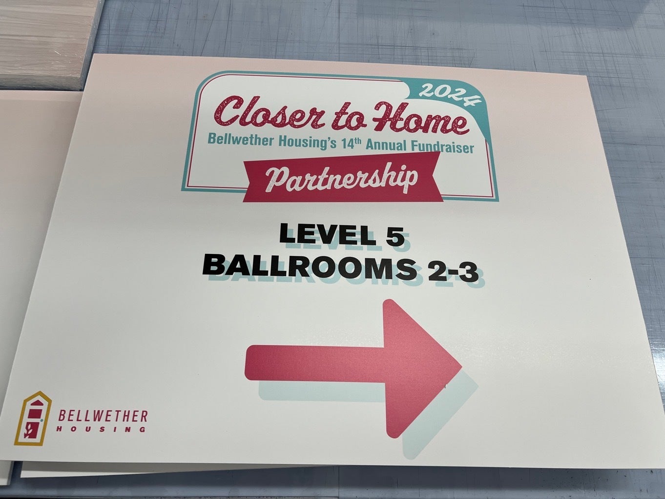 Signs Of Support - Event Wayfinding Signs - Bellwether Housing, Seattle, WA