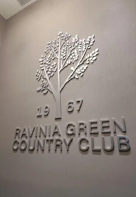 Ravinia Green Country Club Wall Mounted Dimensional Letters