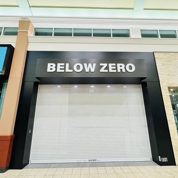 Dimensional Letters for Below Zero at Pembroke Lakes Mall