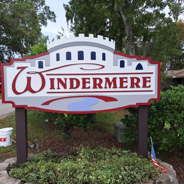 Windermere Community Sign