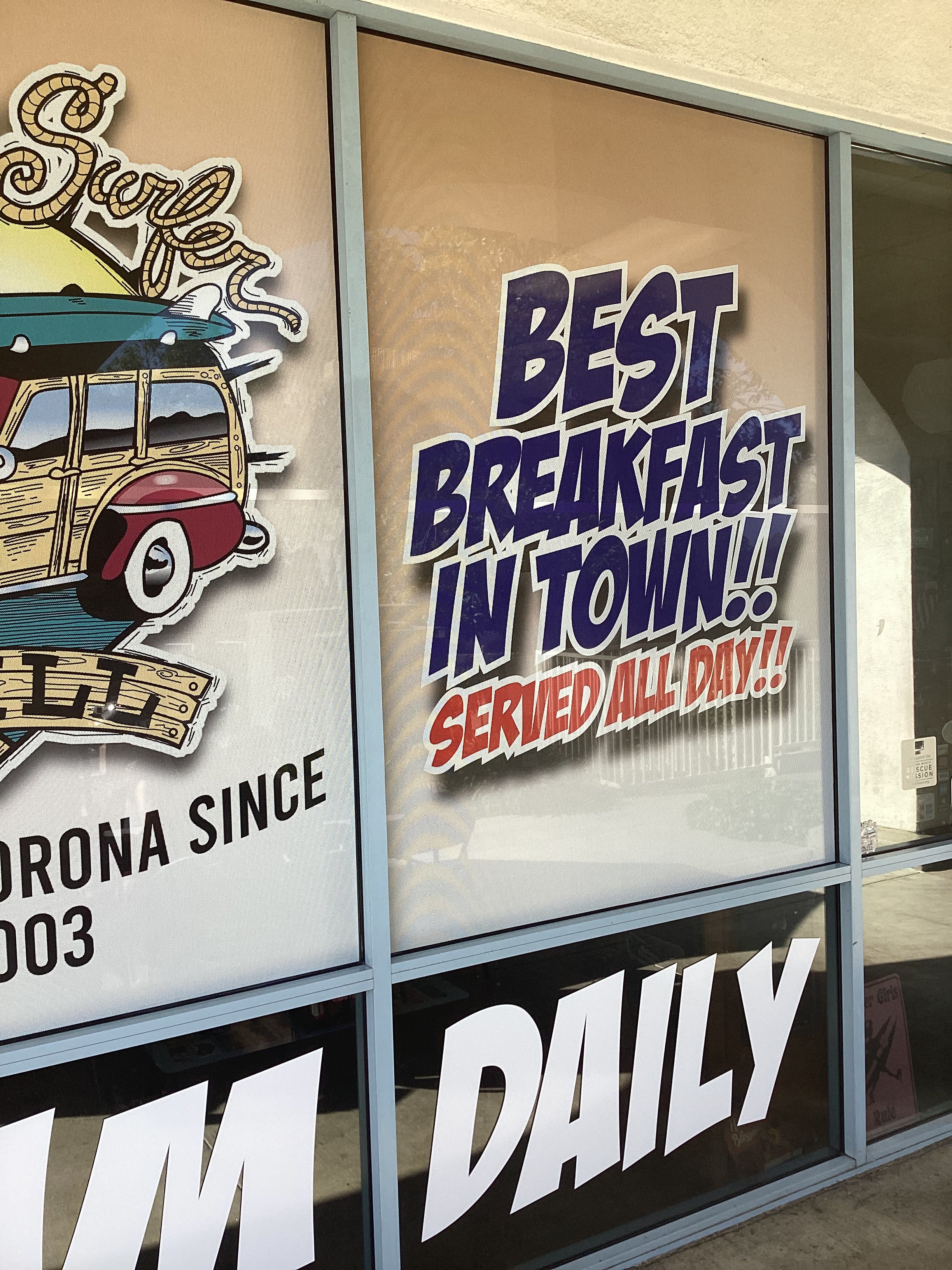 Cowboy Surfer Window Graphics