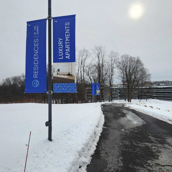 Banners at summit