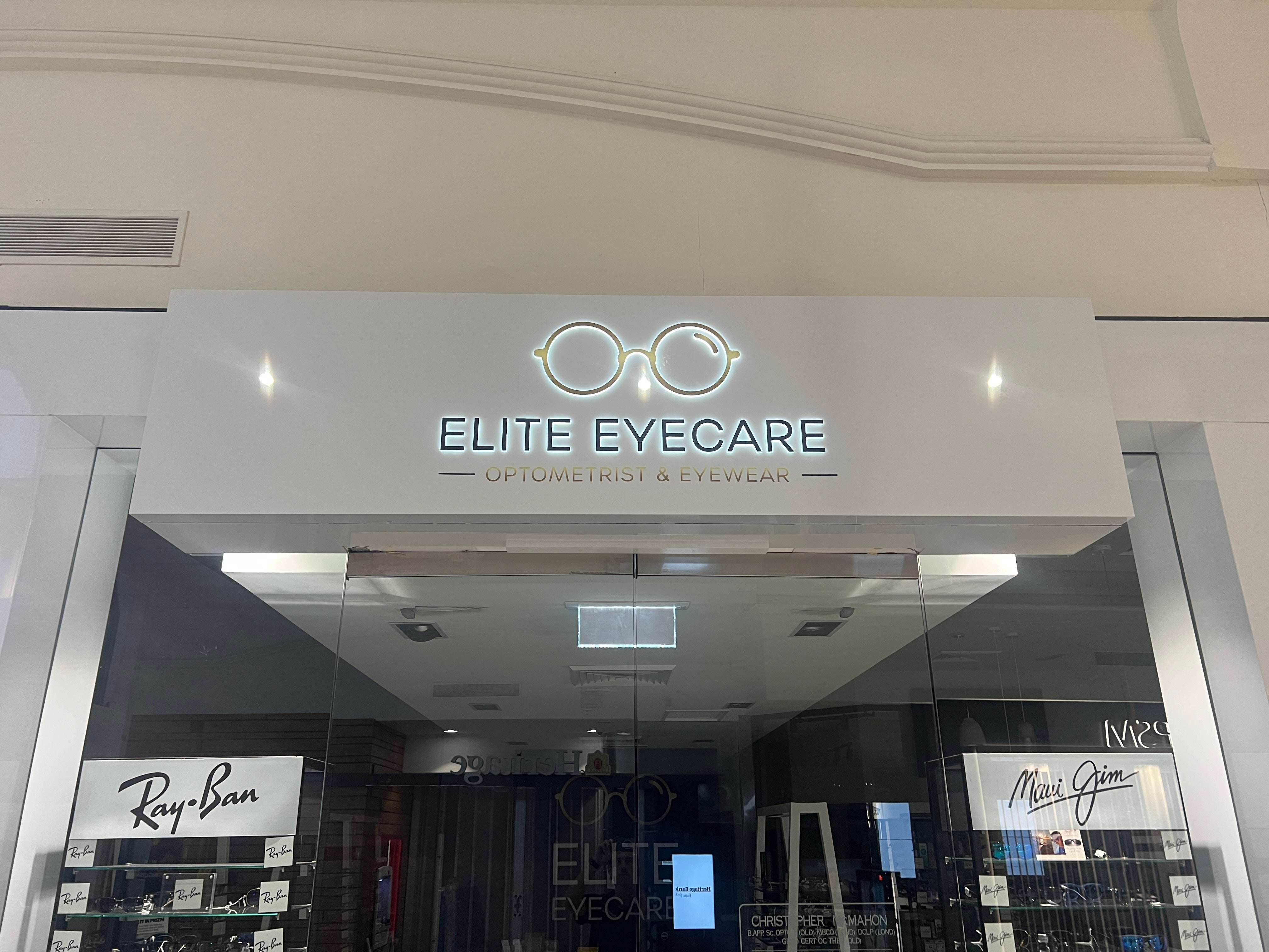 Retail shop signage rebrand
