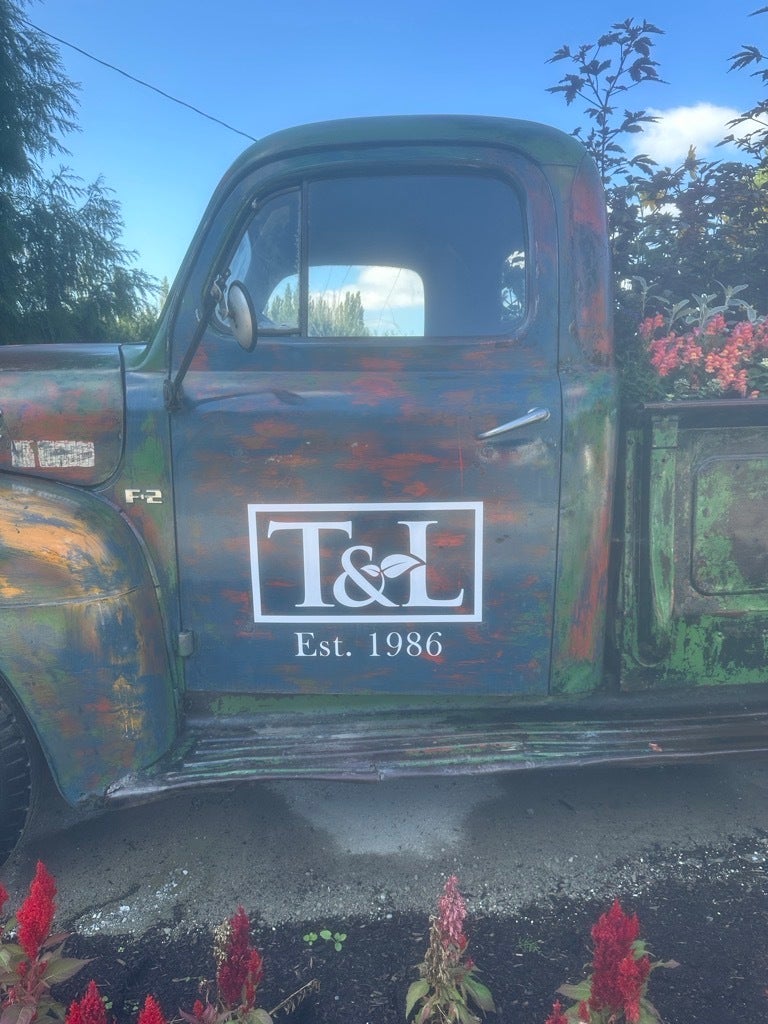 Vehicle Decals - When the Old Becomes A Classic - T&L Nursery, Woodinville, WA