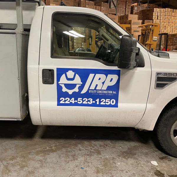 JRP Truck Passenger Side Decal