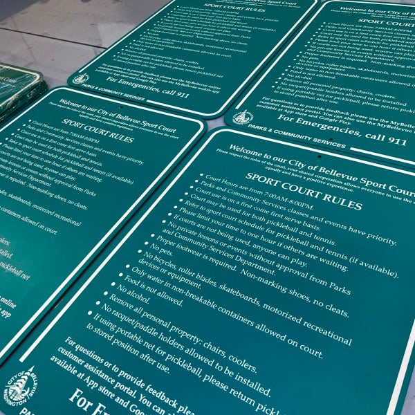 Parks and Recreation Signs - City of Bellevue, WA