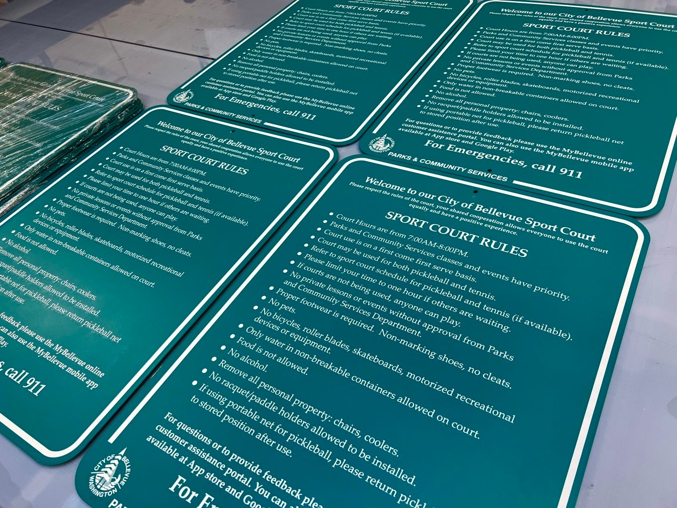 Parks and Recreation Signs - City of Bellevue, WA