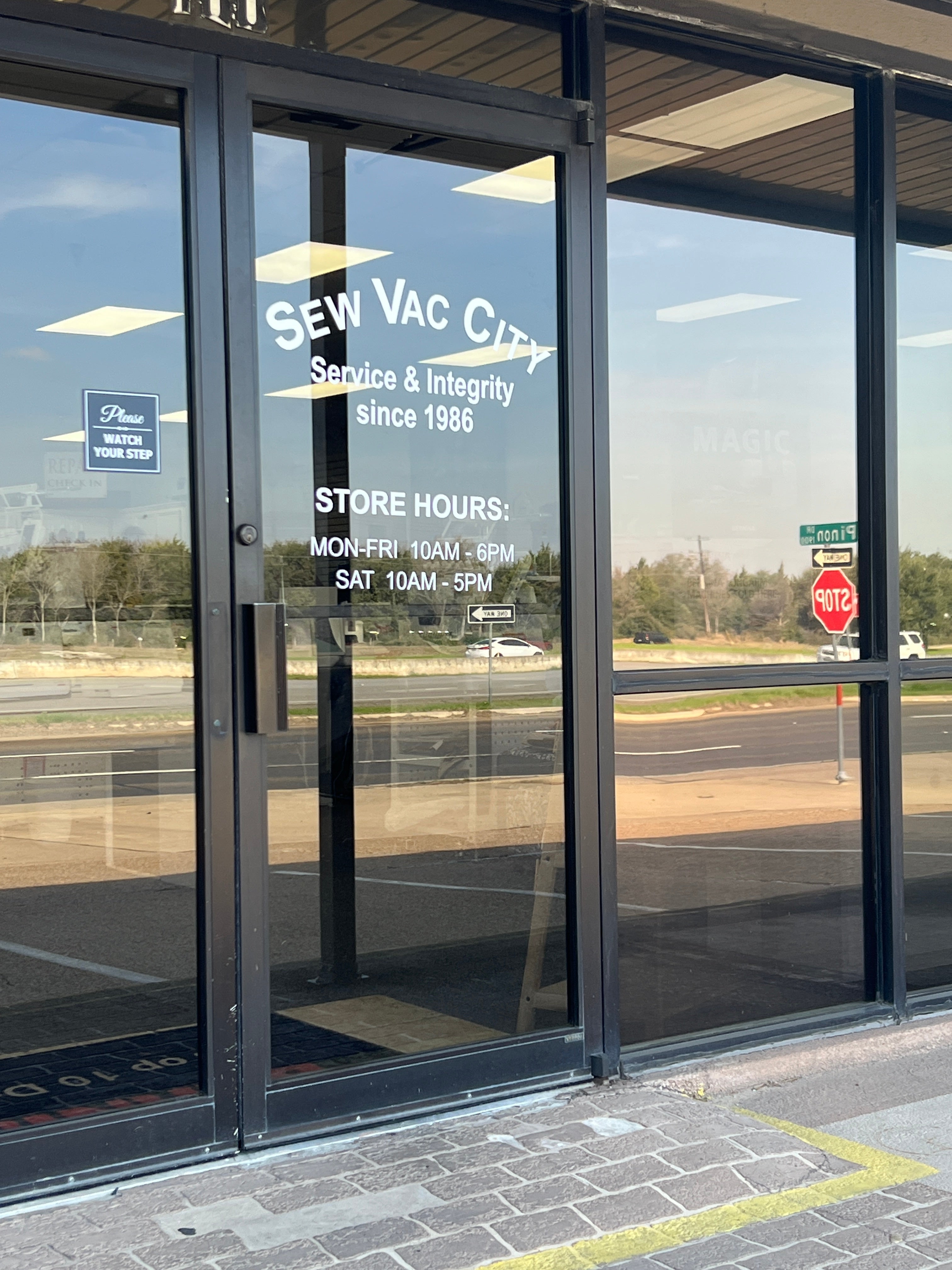 Door Graphics for our neighbor Sew Vac