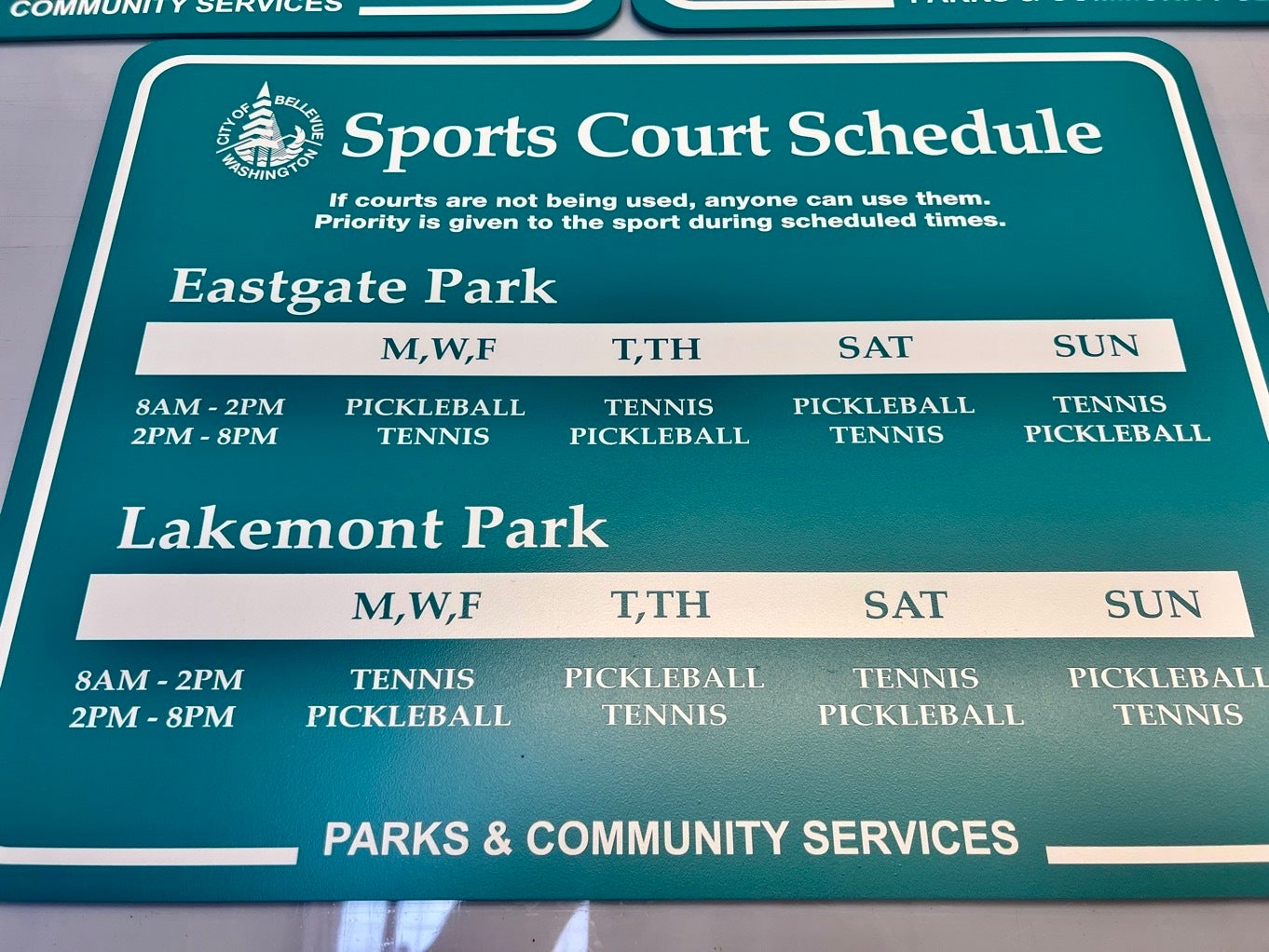 City of Bellevue Enhances Park Services - Supported by Fresh Custom Park Signage
