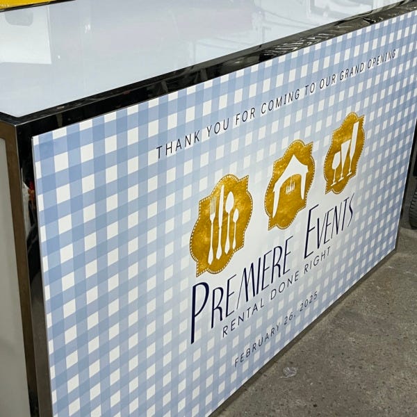 Premier Events - Temporary Bar Front