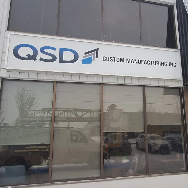 Replacement Graphics on an existing lexan face for QSD Custom Manufacturing in Edmonton, AB