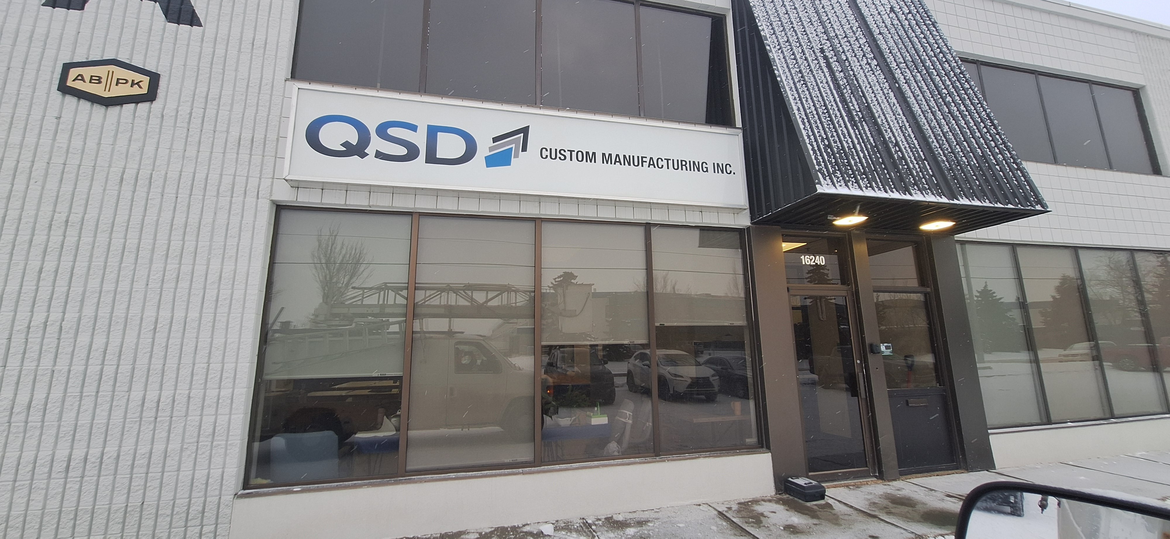 Replacement Graphics on an existing lexan face for QSD Custom Manufacturing in Edmonton, AB